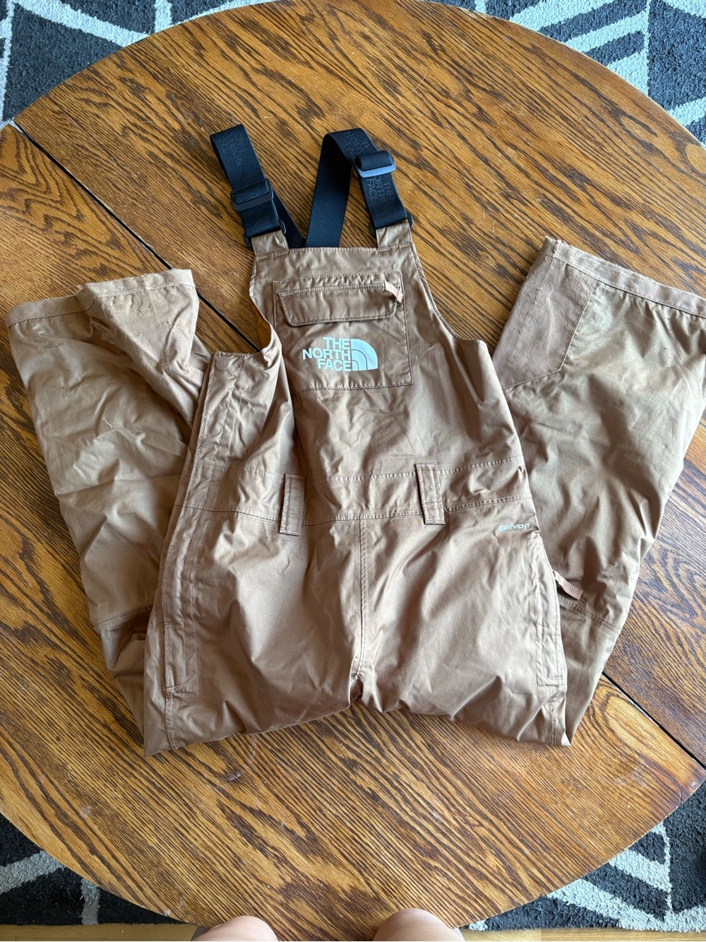 The North Face Boy’s Tan Bib Overalls Snow Pants